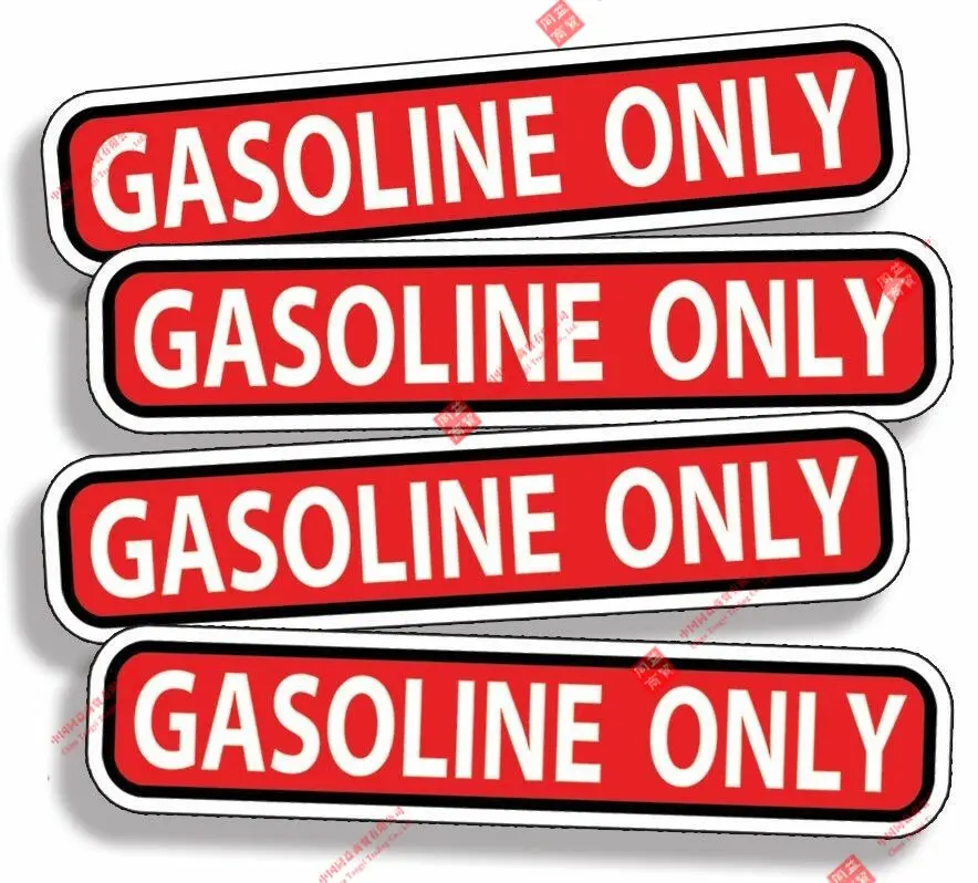 Gasoline ONLY Sticker OEM Gas Engine Fuel Car Vehicle Tractor Labels Vinyl Decal Car Decal Decoration Laptop
