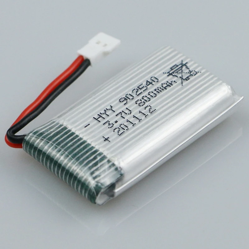 2024 New 3.7V 800mAh 902540 Lithium Battery For Syma X5 X5C X5S X5SC X5HW X5HC Quadcopter