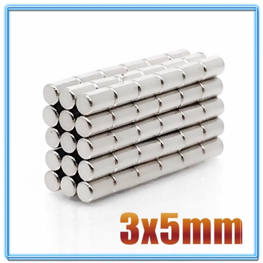 100 Stück Mini kleiner N35 runder Magnet 3x1 3x1,5 3x2 3x4 3x5 3x10 mm Neodym-Magnet Permanent NdFeB Superstarke leistungsstarke Magnete