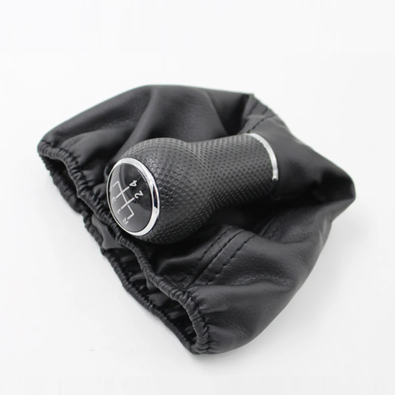 5 and 6 Speed Car Gear Shift Knob Gaiter Boot Cover for Volkswagen Golf 3 MK3 LUPO POLO Short  type 12mm Black stitching