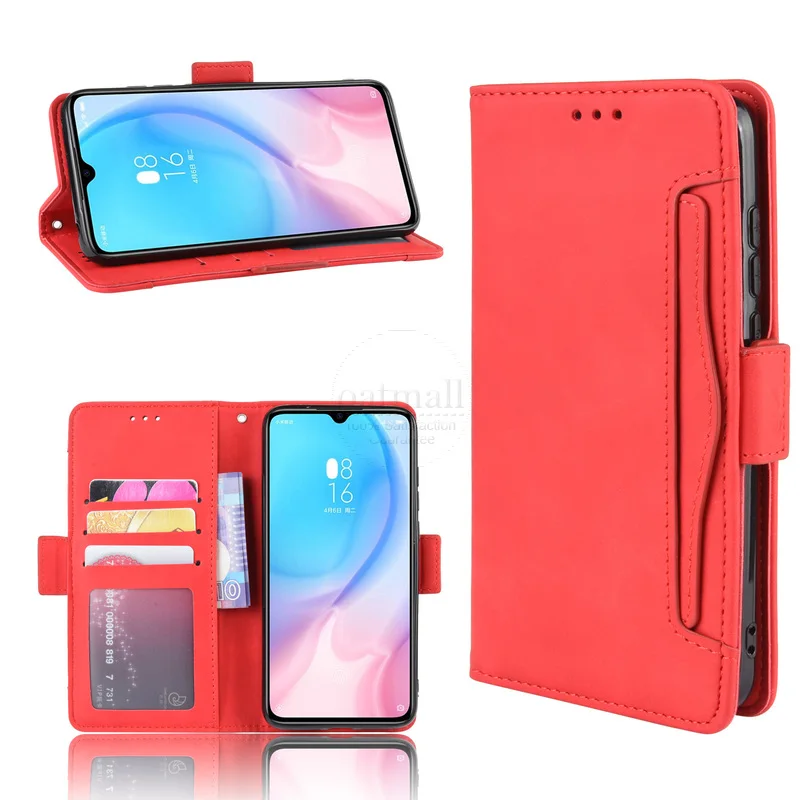 For Xiaomi MI 9 lite Wallet Case Magnetic Book Flip Cover For Xiomi MI9 light Card Photo Holder Luxury Leather Phone Fundas