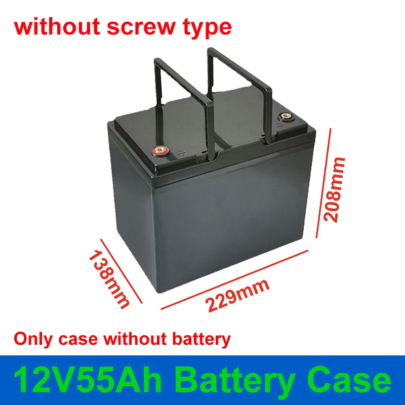 12V 55Ah obudowa baterii 4S 50A BMS puste pudełko 12V55Ah 12.8V 50Ah 55Ah LiFePO4 18650 32650 DIY dla energii słonecznej do przechowywania