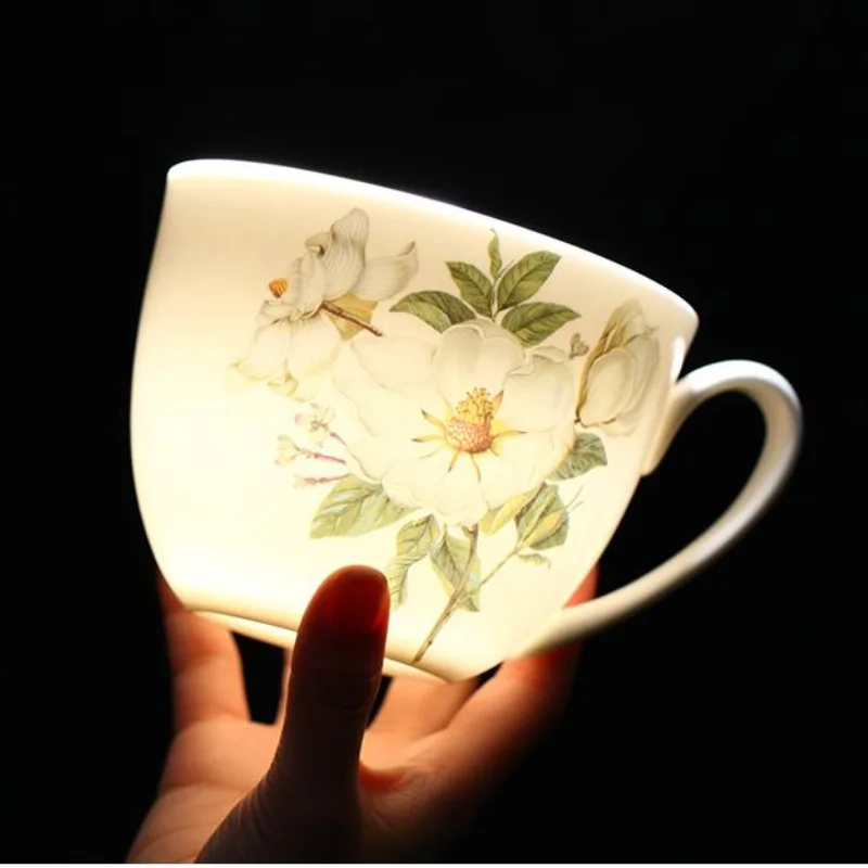 600ml Creative Ceramic Mug with Cover Chinese Style Special Slotted Cup Breakfast bowl Mug Office Fancy Gift for Tea Drinker