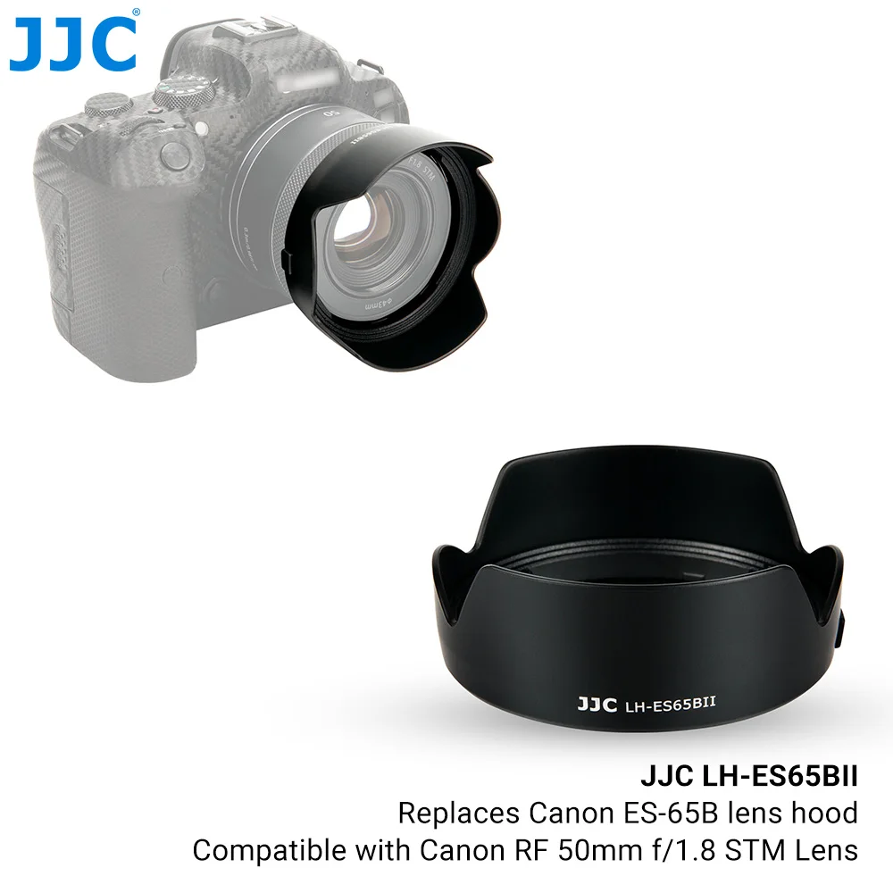 Jjc Omkeerbare Rf Mount Zonnekap Voor Canon Rf Lens Voor Canon Eos R Rp R3 R5 R6 R7 R10 camera Accessoires EW-65C ES-65B ET-74B