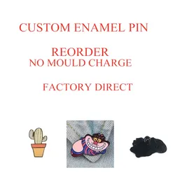 Factory Custom Enamel Lapel Pins Metal Cut Shiny Gold Skull Brooch Badge For Gift Apparel Clothing Welcome DIY Your Own Logo