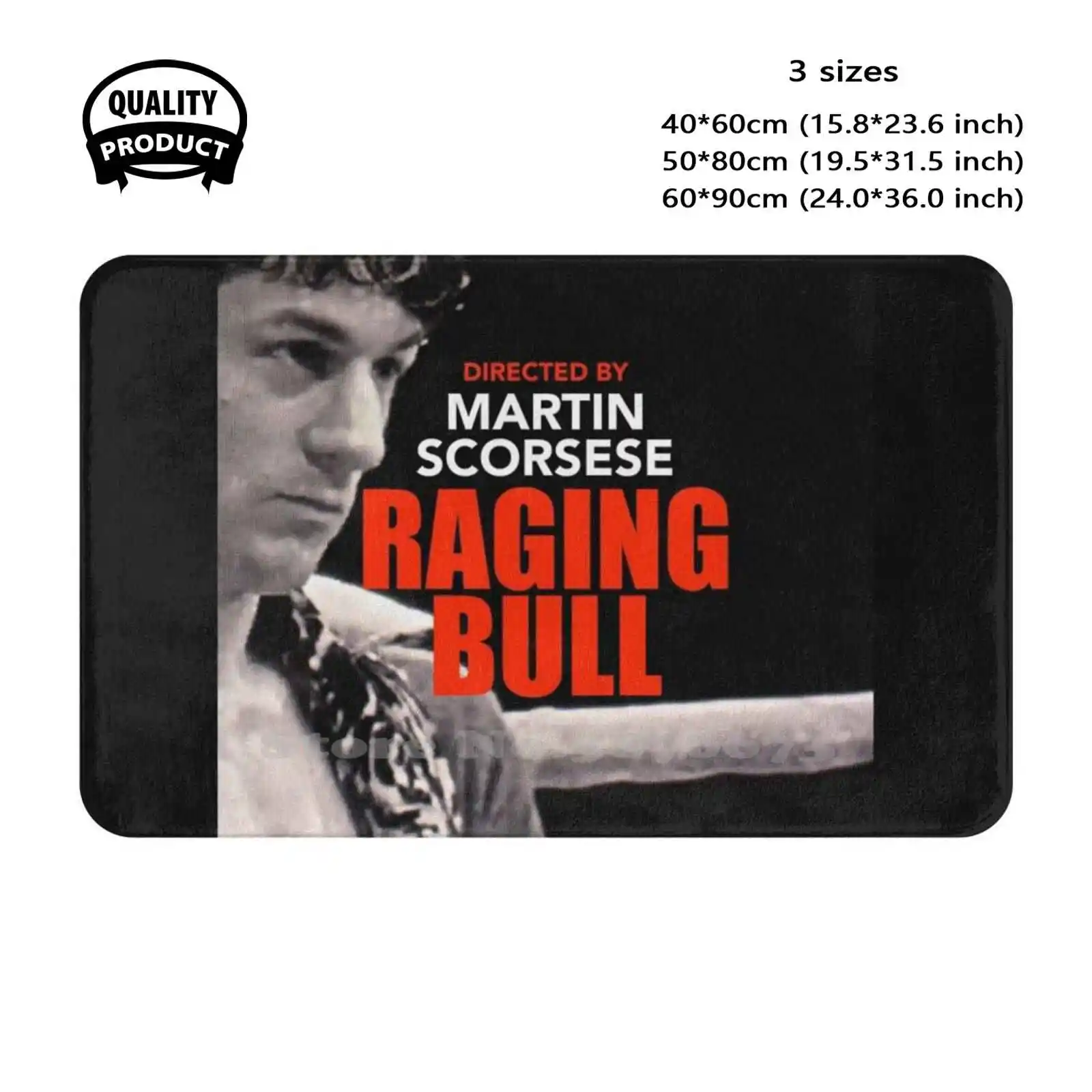 Raging Bull 15 Soft Cushion Home Carpet Door Mat Car Rug Raging Bull The Bronx Bull Movie Film Alternative Jake La Motta Martin