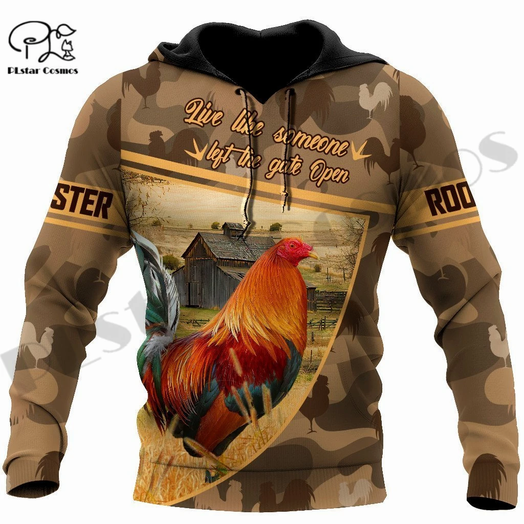 

PLstar Cosmos 3Dprinted Newest Camo Rooster Animal Art Harajuku Streetwear Pullover Unique Unisex Funny Hoodies/Sweatshirt/Zip-6