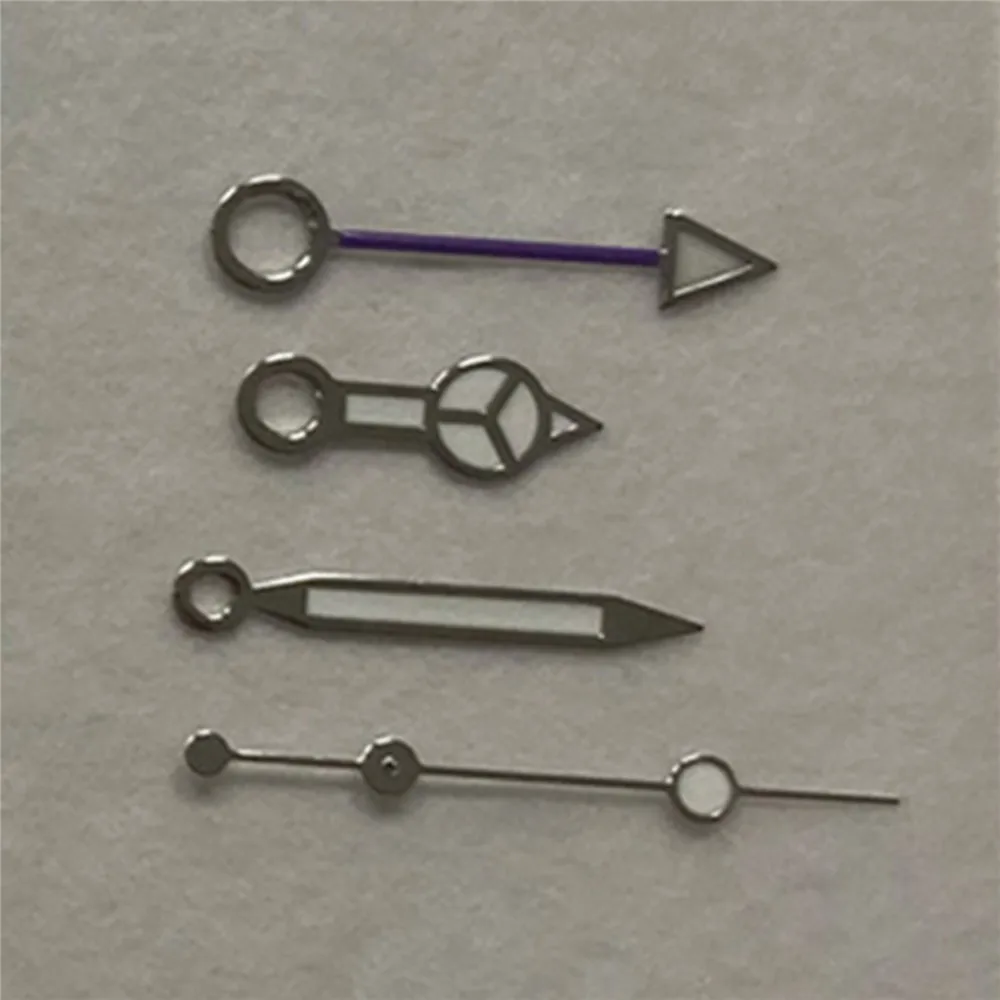 GMT Watch Hands Green Luminous 4- Needle for Mingzhu 3804 GMT Automatic Watch Movement Repair Parts