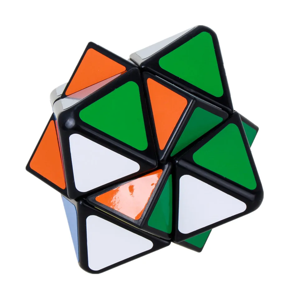 Lanlan Magic Star Speed Magic Cube Puzzle Game 4 Axis 8 Sided Magic Star Educational Toys for Kids Children Baby Cubo Magico