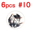 6 piezas talla 10