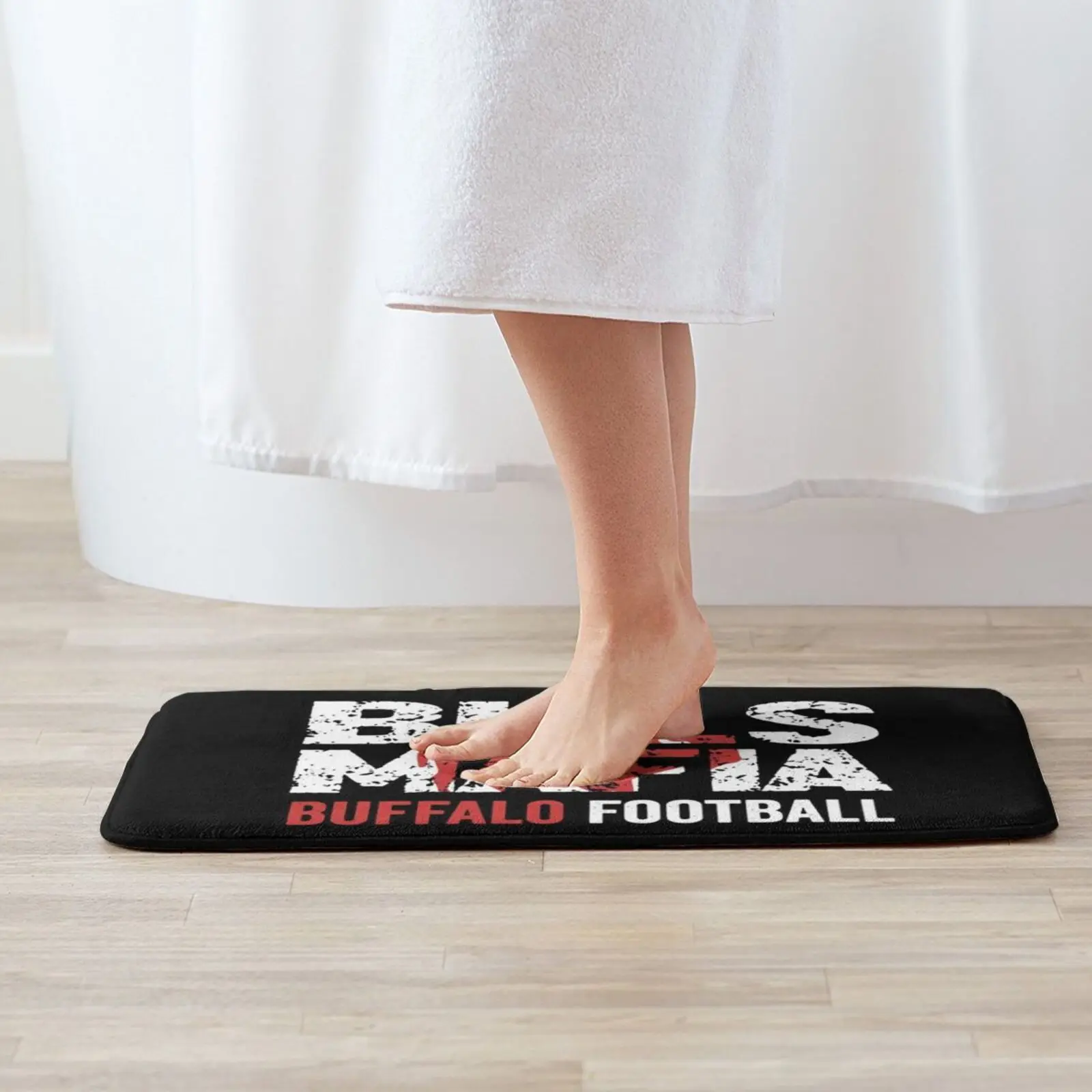 Bills-Mafia , Buffalo Football Vintage New York Fan Gift Mat Rug Carpet Anti-Slip Floor Mats Bedroom Football Allegiance