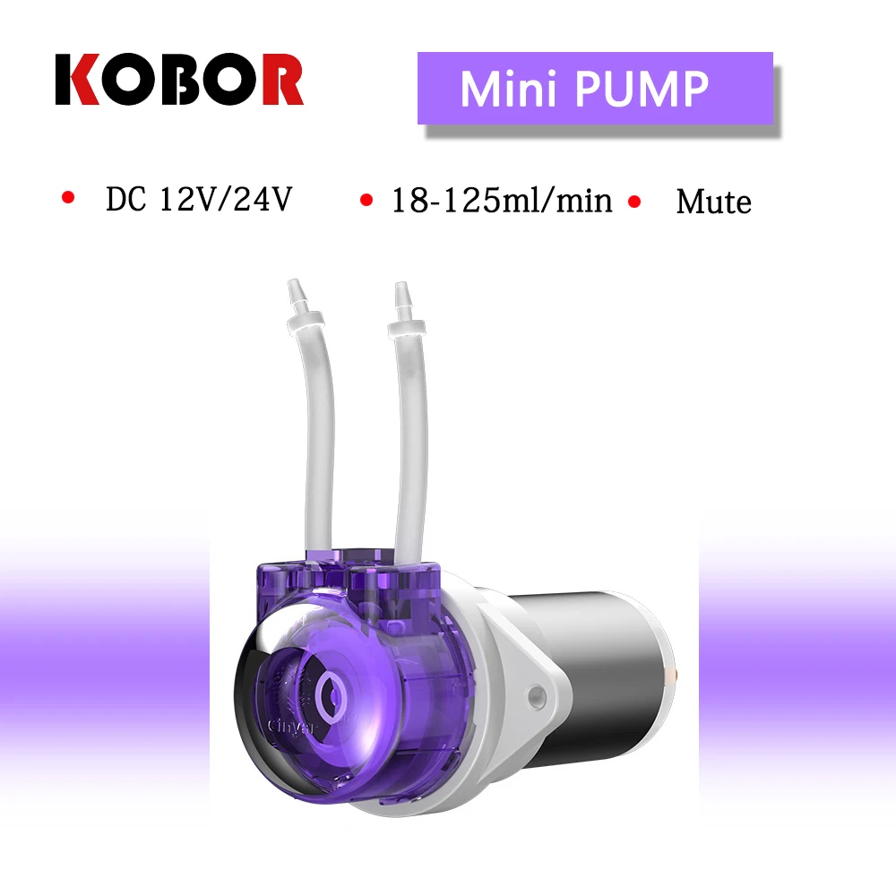 Brush motor peristaltic pump household small 12v automatic micro water pump silent 24v DC pump Laboratory beverage machine pump