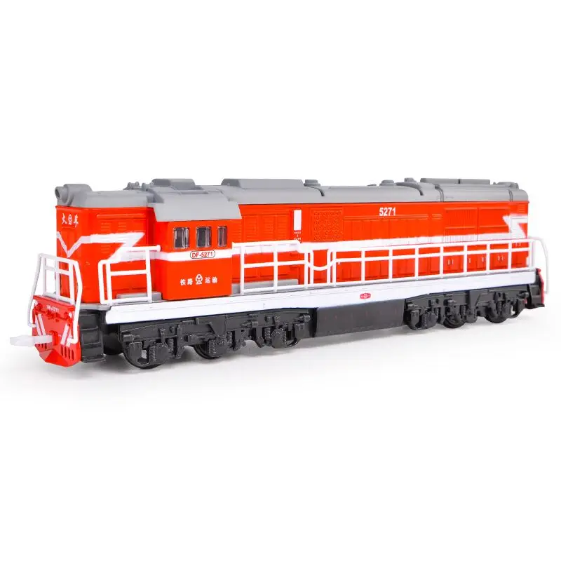 Interesante 1: 87 modelo de aleación de tren con luz y sonido modelo de coche de juguete para niños a presión de simulación, envío gratis