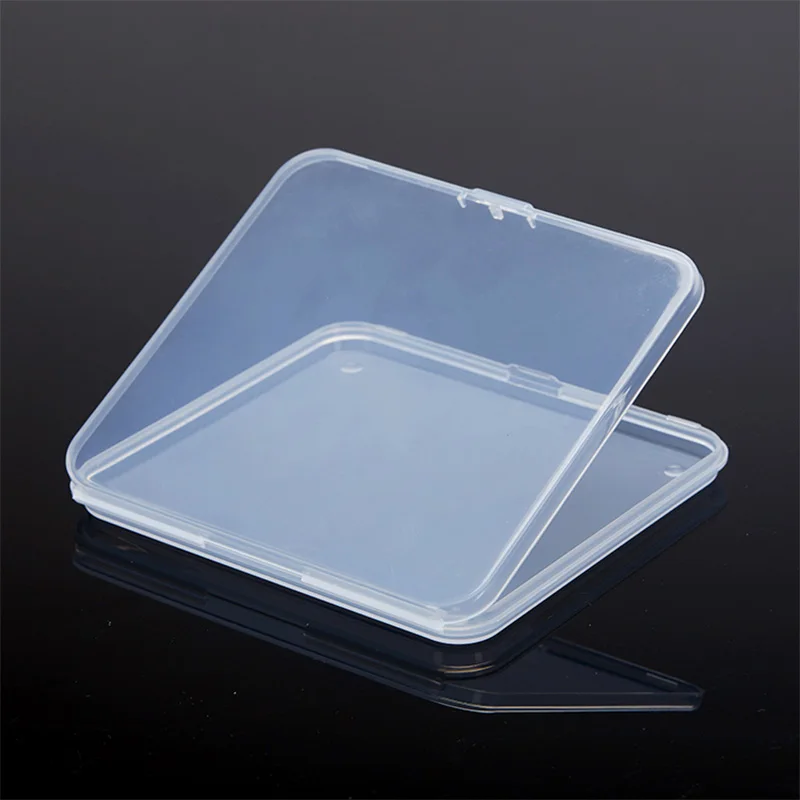 12cm Flat box translucent pp plastic thin storage box party gifts boxes