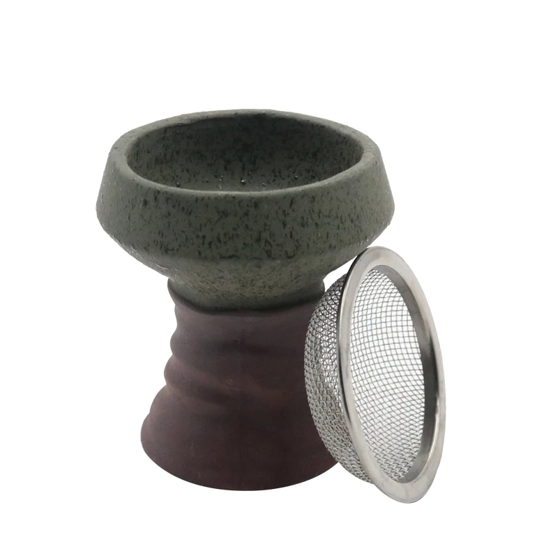 Ceramic Hookah Bowl with Net Nargile Sheesha Narguile Chicha Cachimbas Dschinni Shisha Bowl Hookah Head Accessories