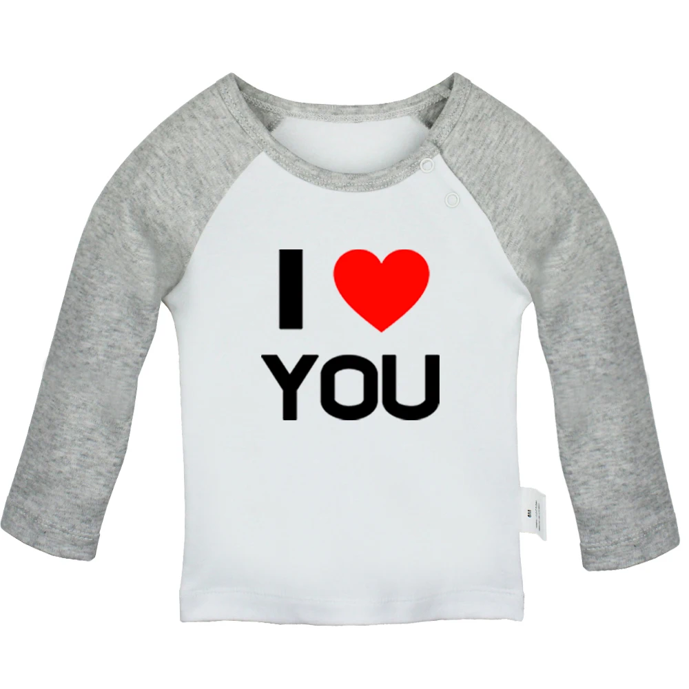 Love is Heart Red Heart Karma Retribution For Sin Design Newborn Baby T-shirts Toddler Graphic Raglan Color Long Sleeve Tee Tops