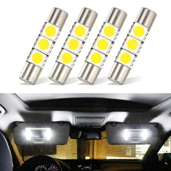 4Pcs For Toyota Sienna Tundra For Honda HR-V odyssey CR-V Accord LED Interior Light Bulbs Sun Visor Vanity Mirror Lights