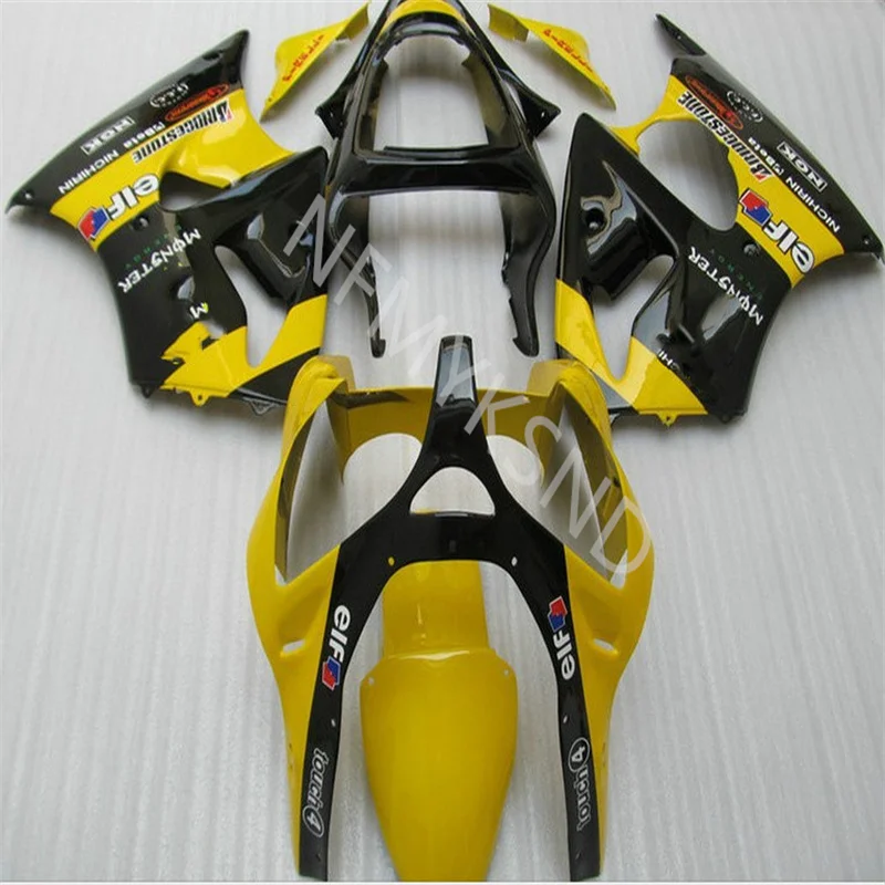 

Yellow black ABS Injection fairing for KAWASAKI Ninja ZX6R ZX-6R 636 2000 2001 2002 ZX 6R 00-02 motorcycle fairing