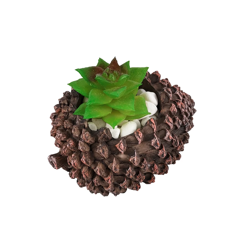 PRZY Pine cone Succulent Planter Mold Handmade Silicone Flowerpot Mould DIY Concrete Pot Molds Resin Crafts Clay Molds