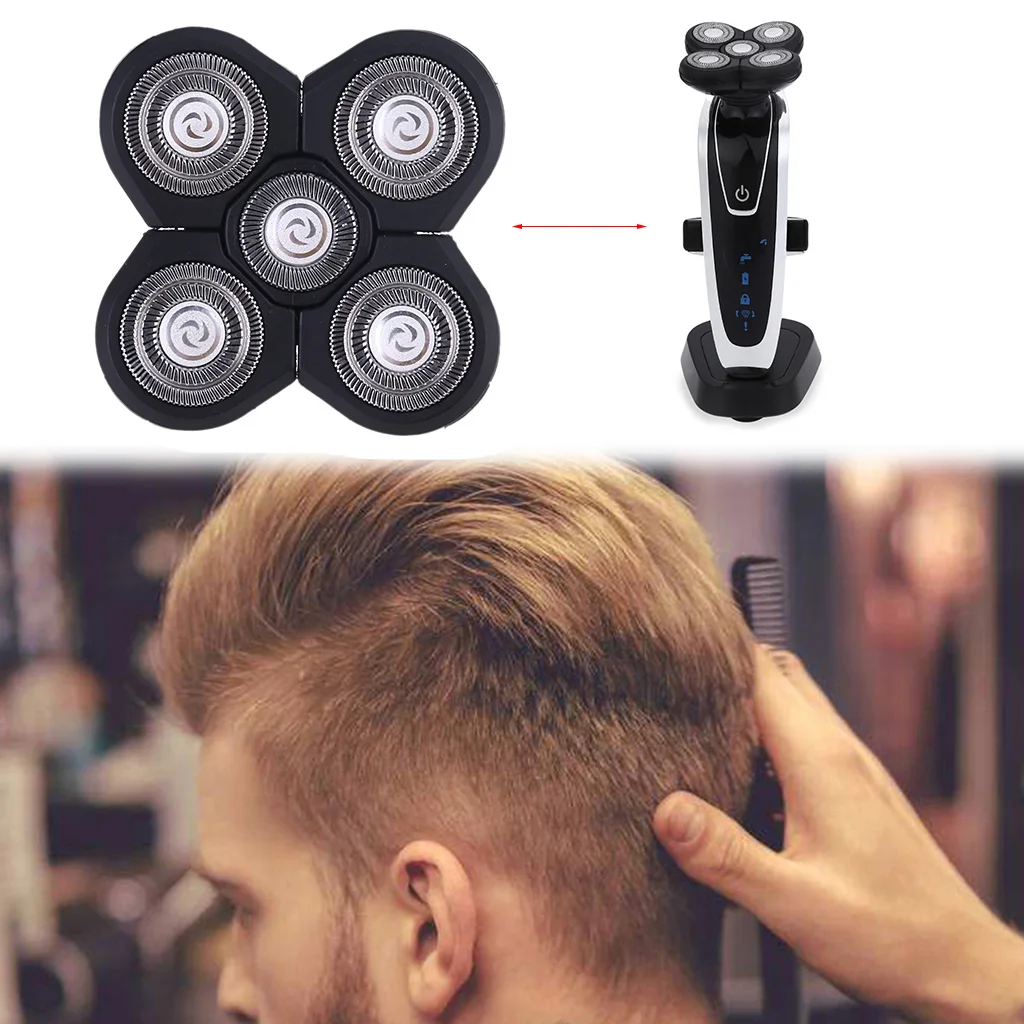 

Replacement 5 Shaving Heads Blade Durable 5D Razor Blade for Men Barber Salon Electric Shavers Accessories