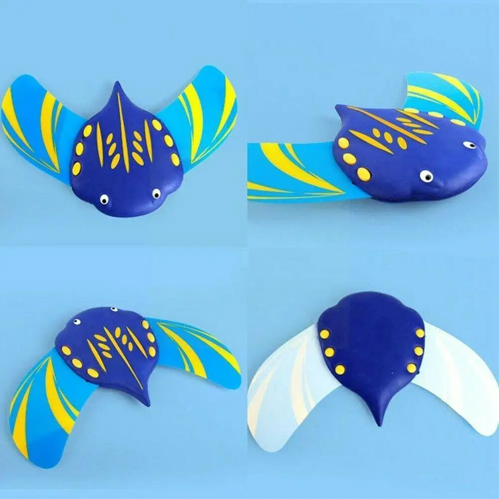 

Devil Fish Bath Toys Water-powered Pools Accessories Summer Adjustable Underwater Fins Gliders Swimming Bathtub Kids Beach S1s9