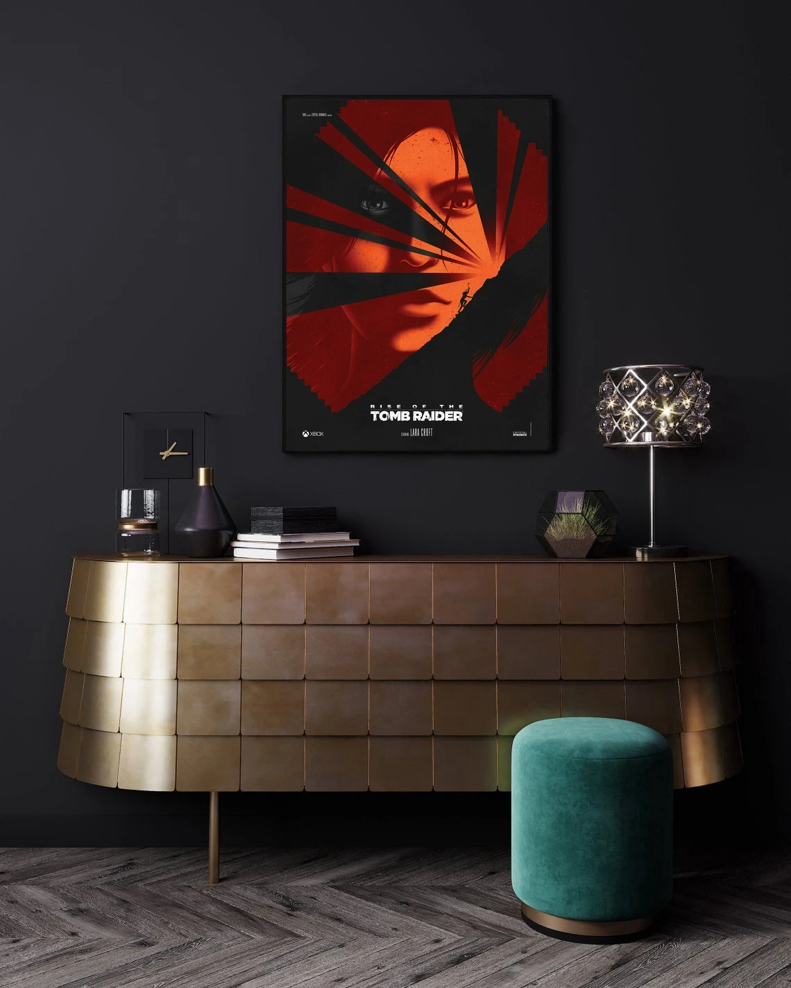 صعود تومب رايدر لعبة ملصق ديكور المنزل طلاء جدران (بدون إطار)