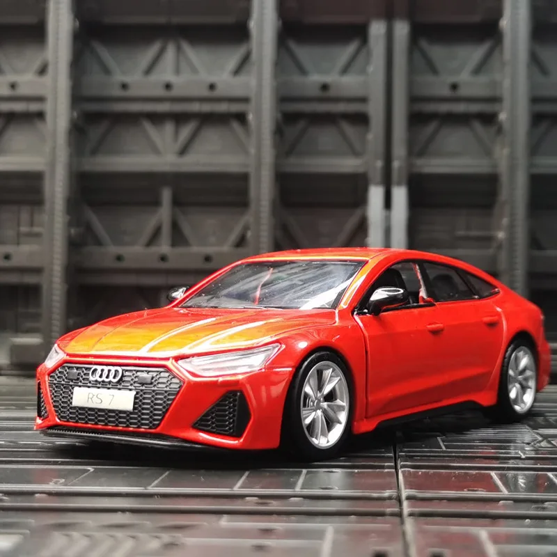 1:35 Audi RS7 Sportback Car Model Alloy Car Die Cast Toy Car Model Sound and Light Children's Toy Collectibles Birthday gift