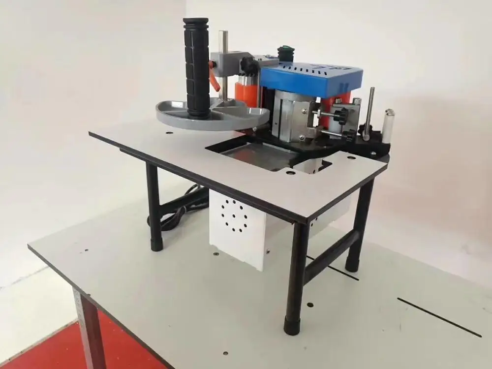 

Edge Banding Machine No speed regulation Mini Manual Wood Cutting Pvc Curved Straight Woodworking Edge Machine