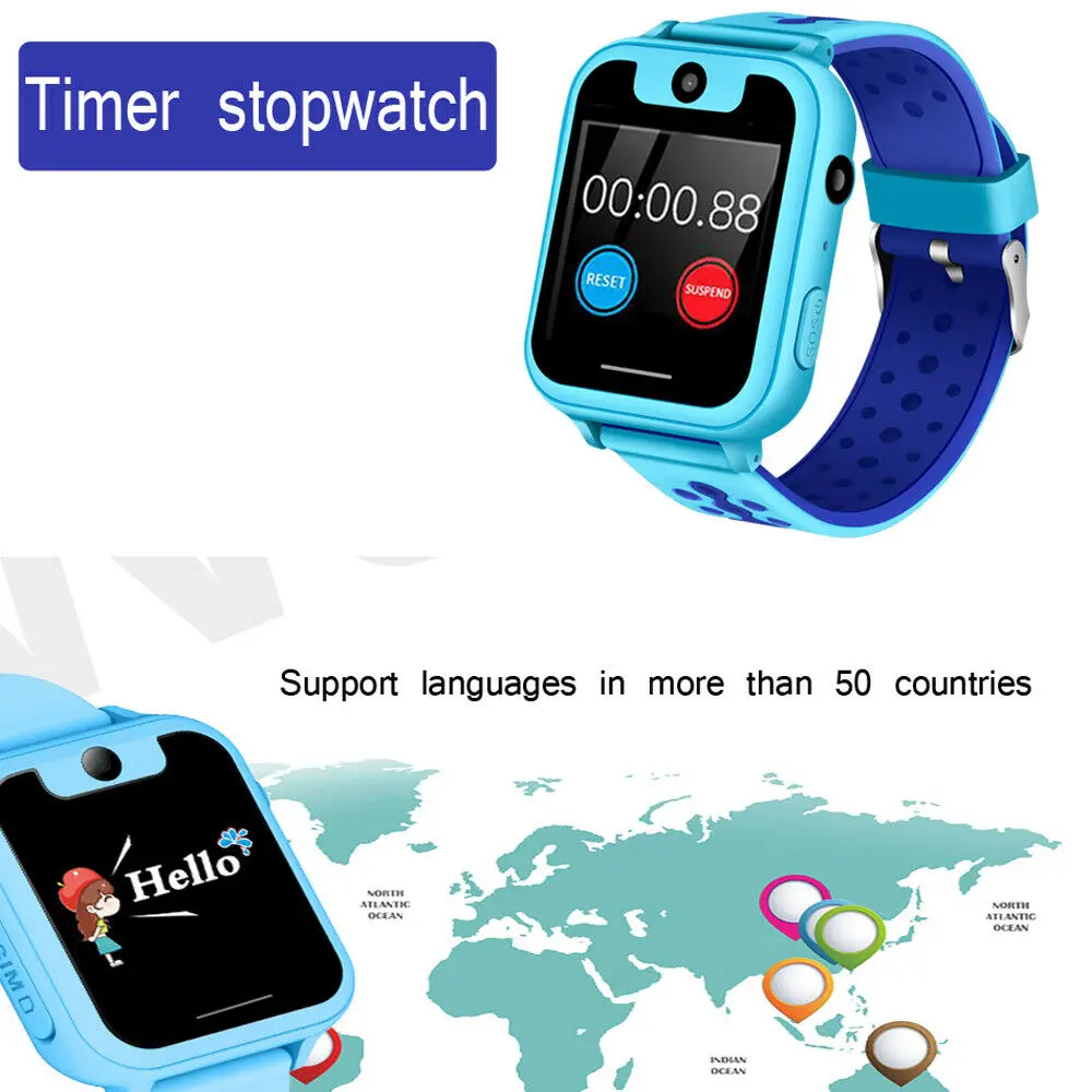 Kids Call Phone Smart watch Smartwatches Baby Watch Children SOS Location Finder Locator Tracker Anti Lost Monitor With Camera