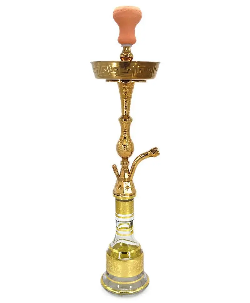 Imagem -05 - Golden Hookah Shisha Grupo Grande Estilo Egípcio Fumar Acessórios Arabian Fábrica Fonte