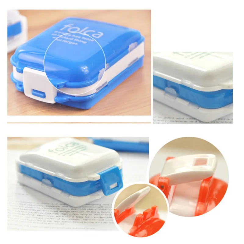 Folding Pill Case Medicine Drug Pills organizer storage Boxs Portable pharmacy Capsule Tablet Container Empty pillbox Cases