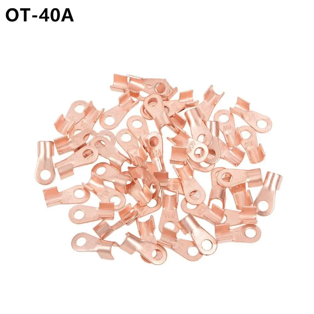 

10Pcs OT -40A Copper Lug Cable Connector Terminal Crimping 4-10mm2 Cable Wir