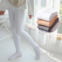 winter Girls white plus velvet thickening Dance stockings baby cotton  Fleece Lining children pantyhose Keep warm leggings kids