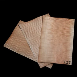 1/3pcs Burlywood Flame Maple Guitar Veneer Original Wood Makeup Board Guitars Making Materials Guitar Accessories530*350*0.5mm