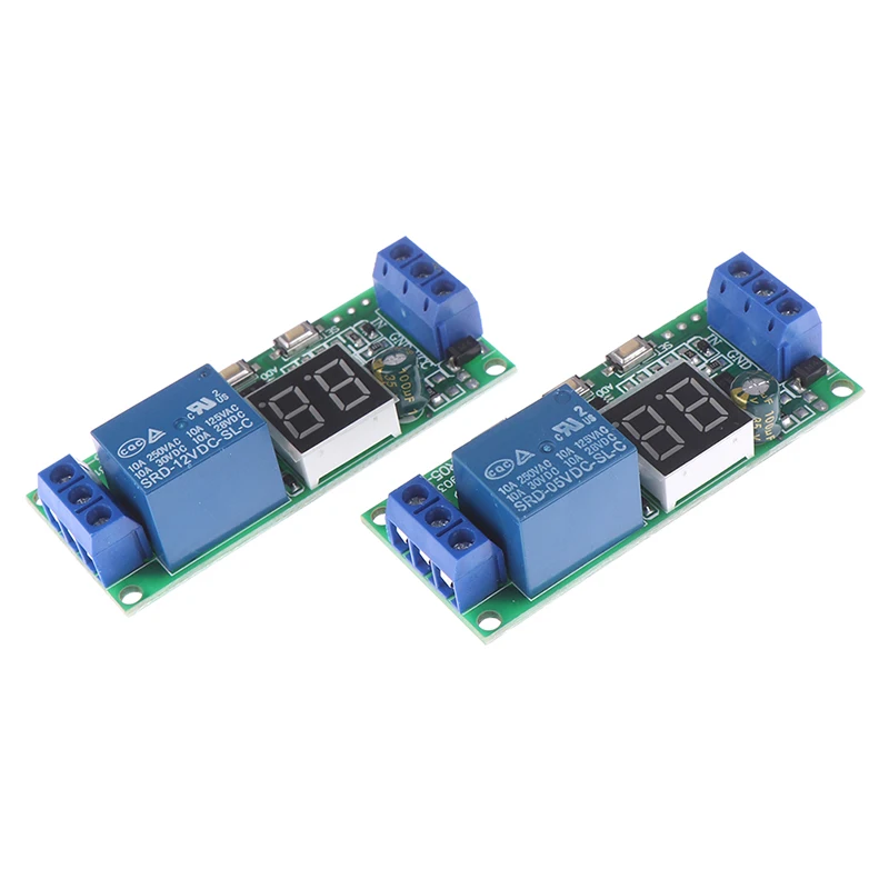 1 piezas DC 5V / 12V / 24V multifunción Digital tiempo infinito retardo interruptor temporizador módulo de relé