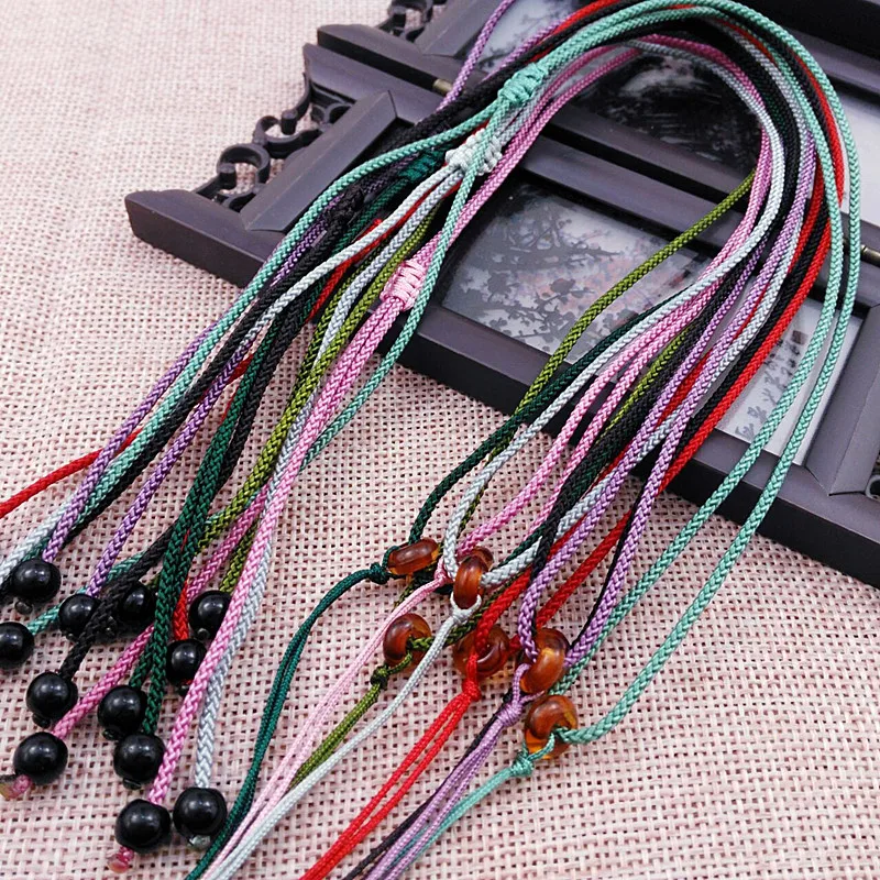 5pcs Hand Knited Necklace Silk Thread Knot Cord For Pendant- Fine Ananas