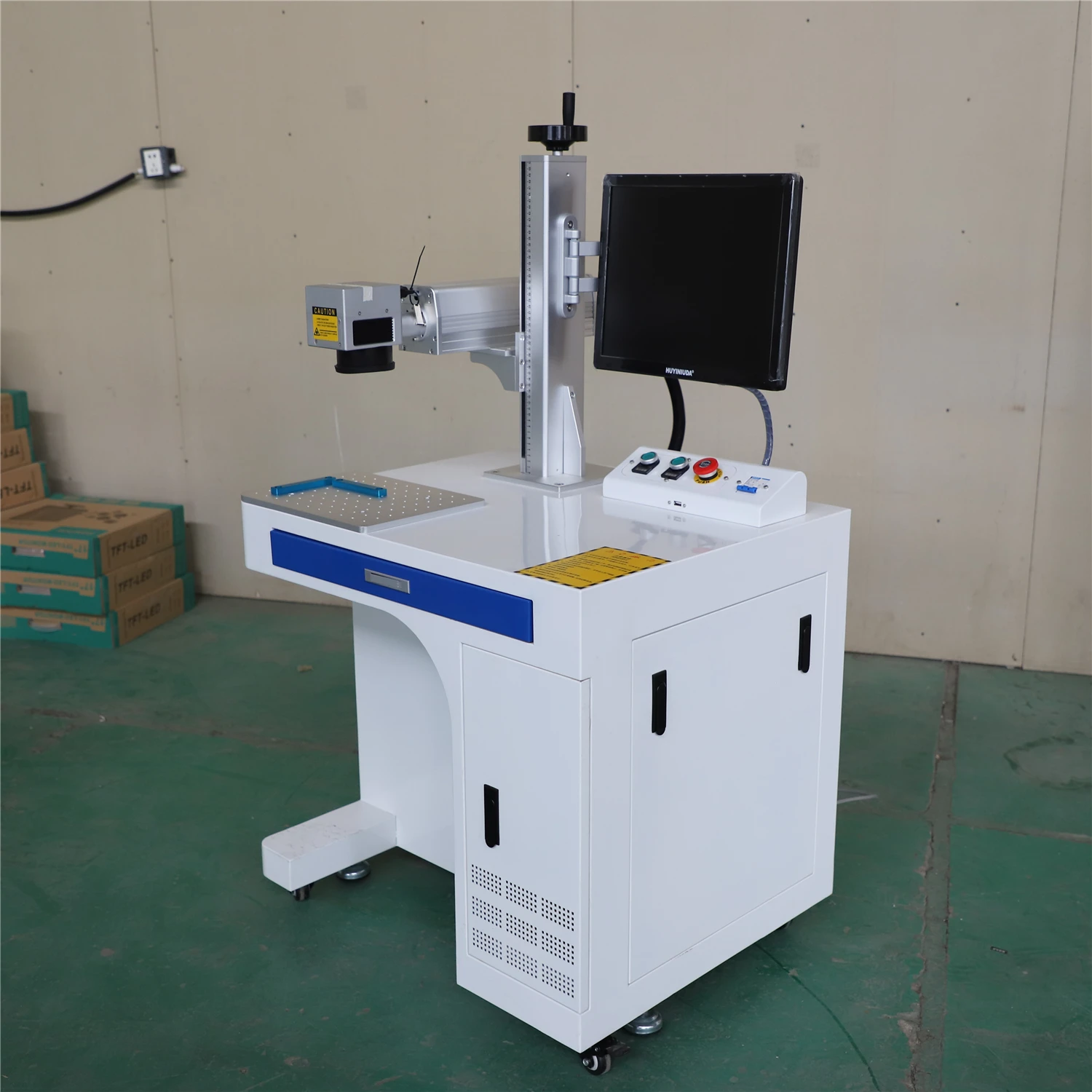 

New Fiber Laser Marking Machine Raycus 20-50W 200x200 area for DIY Aluminum Brass Stainless Steel Metals