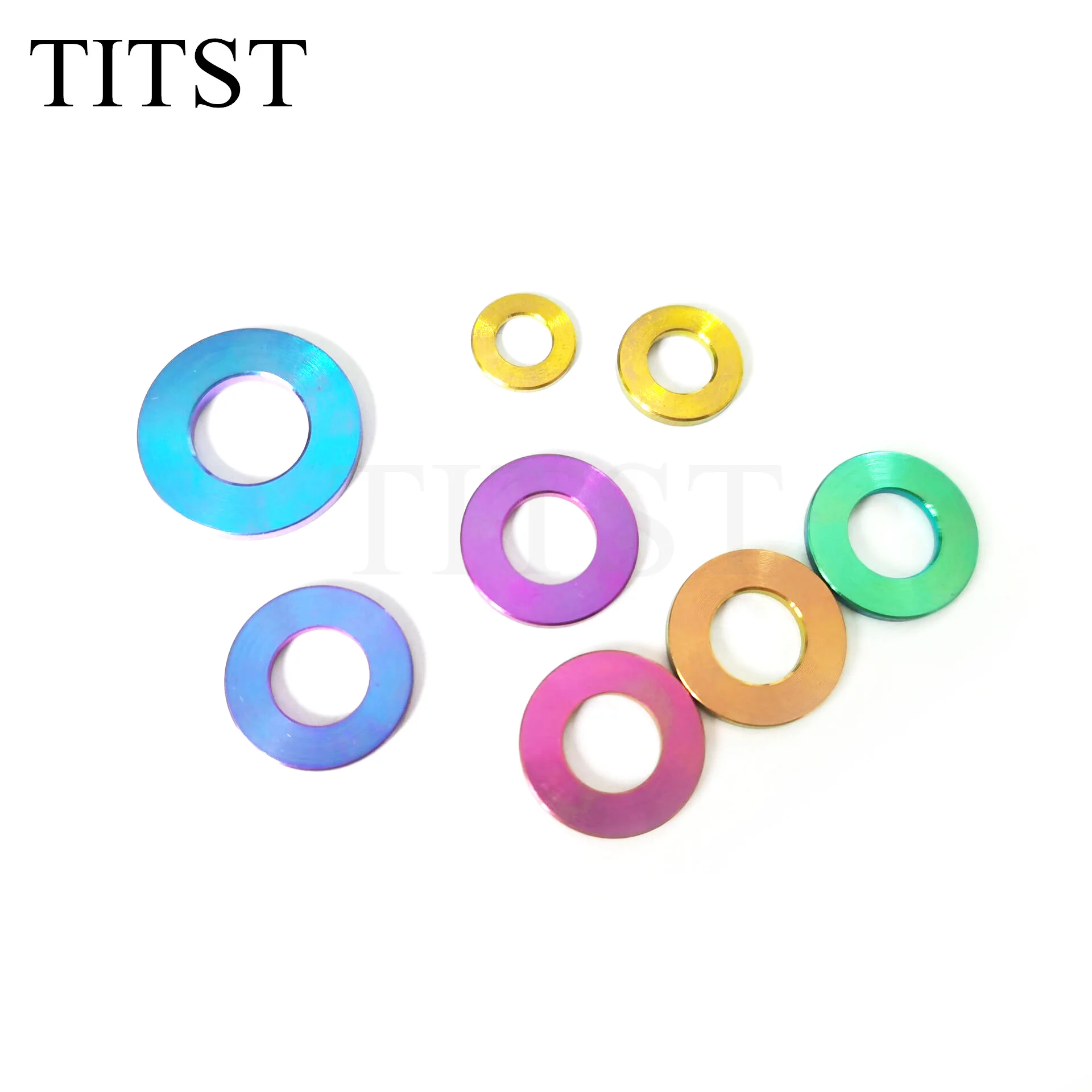 TITST Titanium Washer DIN125 M5 M6 M8 M10  Titanium Flat Washer ( One Lot = 100PCS )