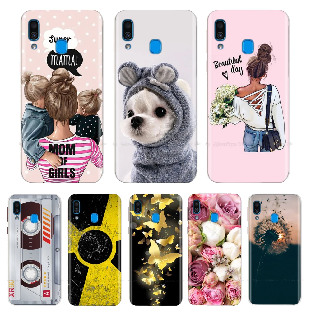 Case for Samsung A40 Case Cover Phone Silicone Fundas for Samsung Galaxy A40 A 40 A405 SM-A405F A405F Cover Cartoon Shell Mask