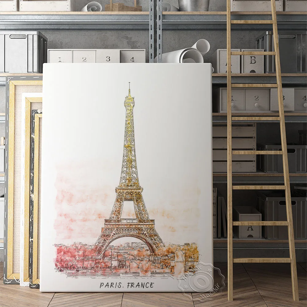 ملصق السفر العالمي، لاس فيغاس نيفادا البندقية إيطاليا فرنسا باريس مدينة مشهد جدار صورة، برج الجسر المائية جدار الفن #6