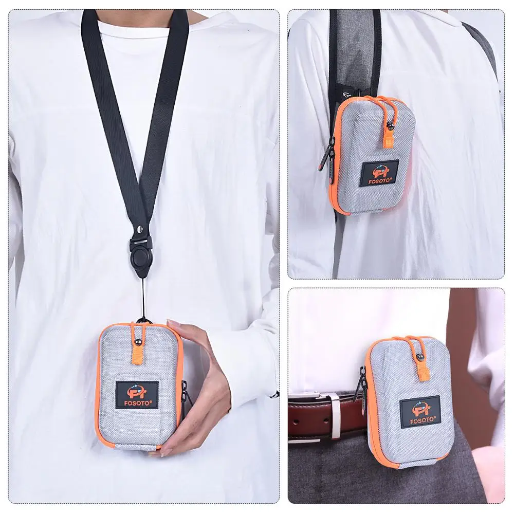 fosoto Camera Case Shell Cover Travel Carrying Storage Bag For HP Sprocket Portable Photo Printer Canon IXUS285 190 185 180