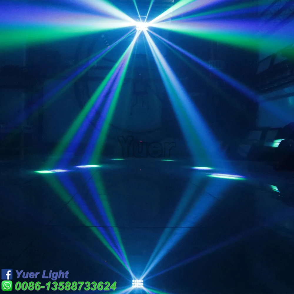 Imagem -05 - Dmx Rgbw Led Laser Strobe Efeito de Iluminação de Palco Borboleta Par Light Controle Musical Disco dj Beam Spot Party Dance Club