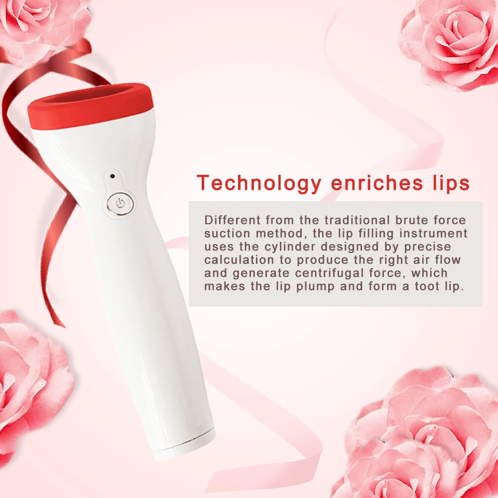 Electric Lip Plumper Device Silicone Automatic Plumping Care Tool Sexy Natural Bigger Fuller Lips Women Beauty Instrument USB