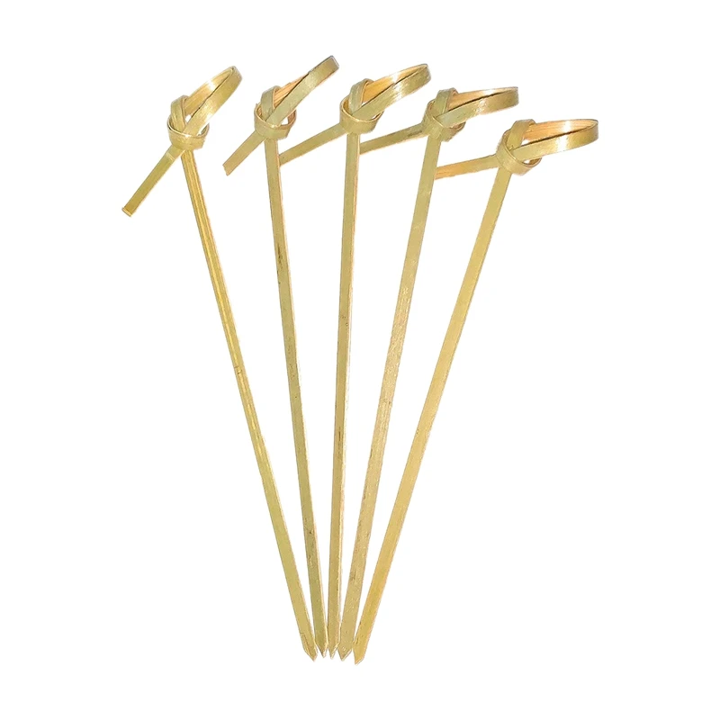 300 Pack Bamboo Cocktail Picks Cocktail Toothpicks Bamboo Skewers Toothpicks for Appetizers 4 Inch