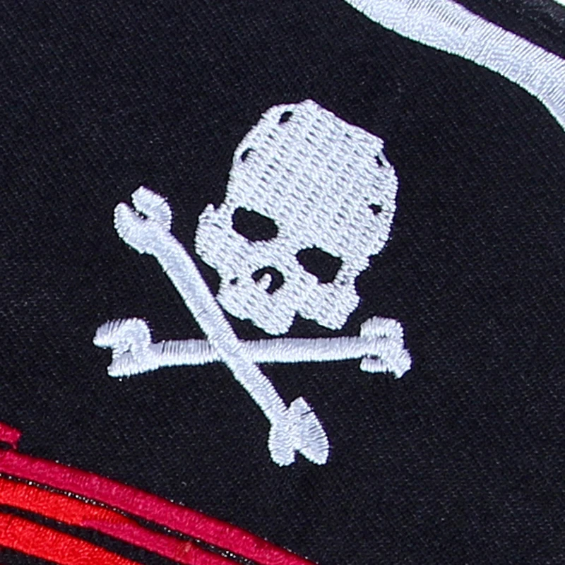 9.6 inches skull pirate duoble Broadsword large Embroidery Patches for Jacket Back Vest Motorcycle Biker 24.5*22.5cm For sewing