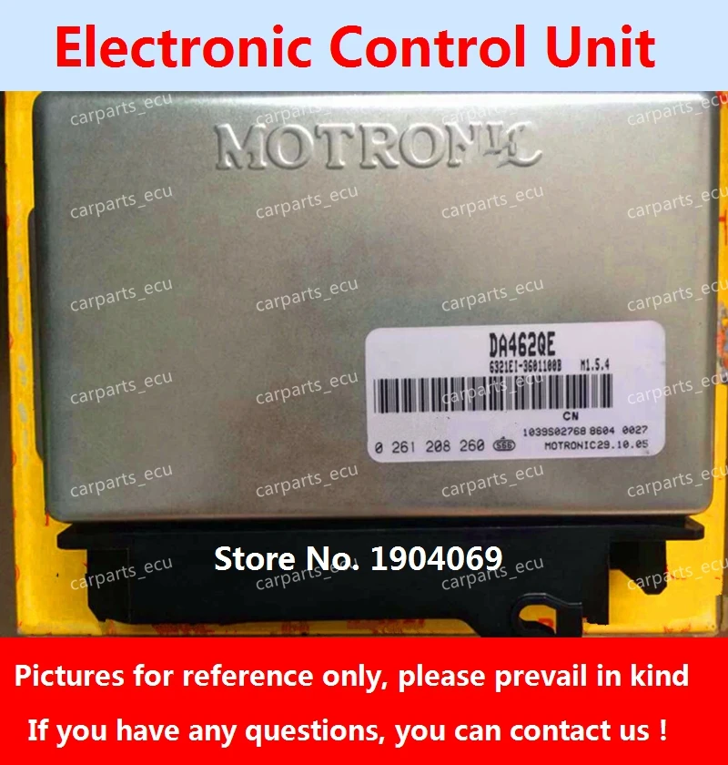 Electronic Control Unit For Changhe 0261208075 DA465Q-2 engine computer board/M154 ECU/0261208260 DA462QE/0261206671 DA465QE