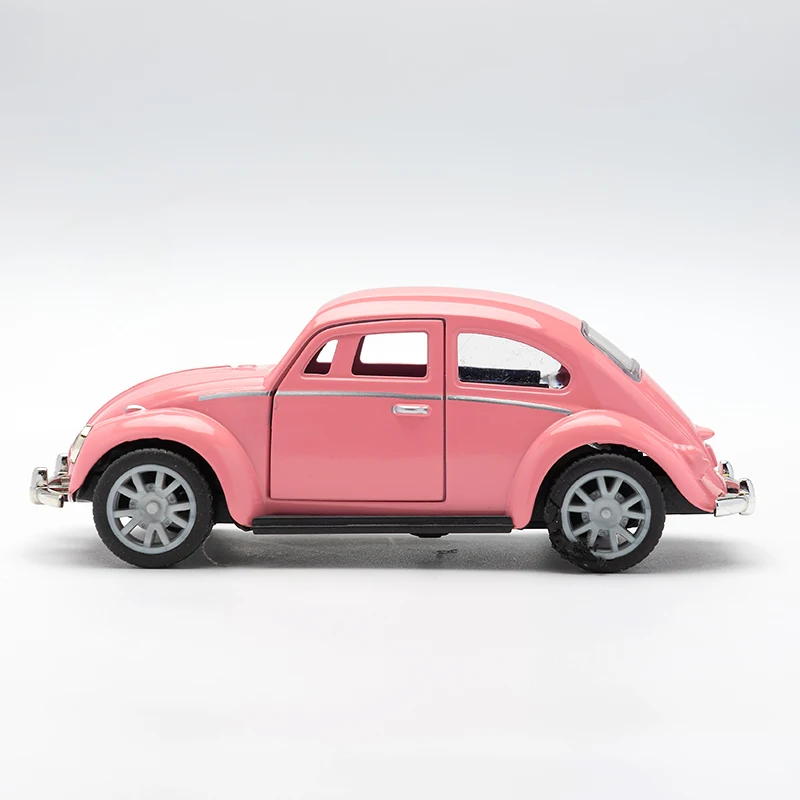 1:32 Alloy Diecast BEETLE Vintage Cabriolet Car Model Classic Pull Back Car Miniature Vehicle Replica For Collection Gift Kids