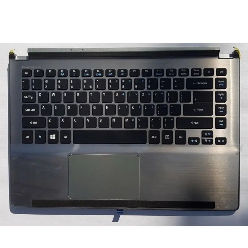 

98% NEW for Acer Aspire V5-472 V5-473 v7-481 Palmrest & Keyboard Topcase cover upper case KB bezel gray cover upper black keys