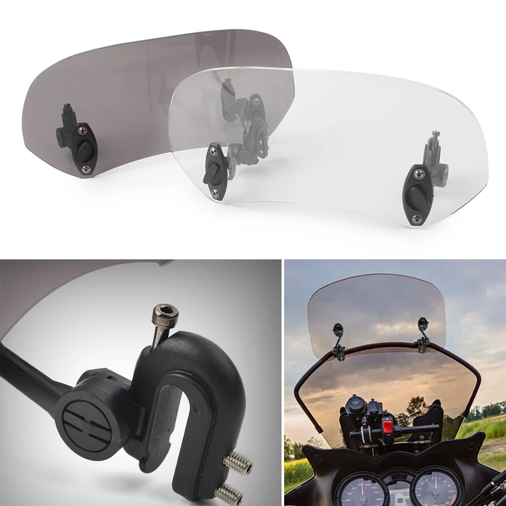 

Motorcyle Windshield Adjustable Windscreen Screen Universal For Honda Yamaha for Suzuki Kawasaki Ducati for Scooter