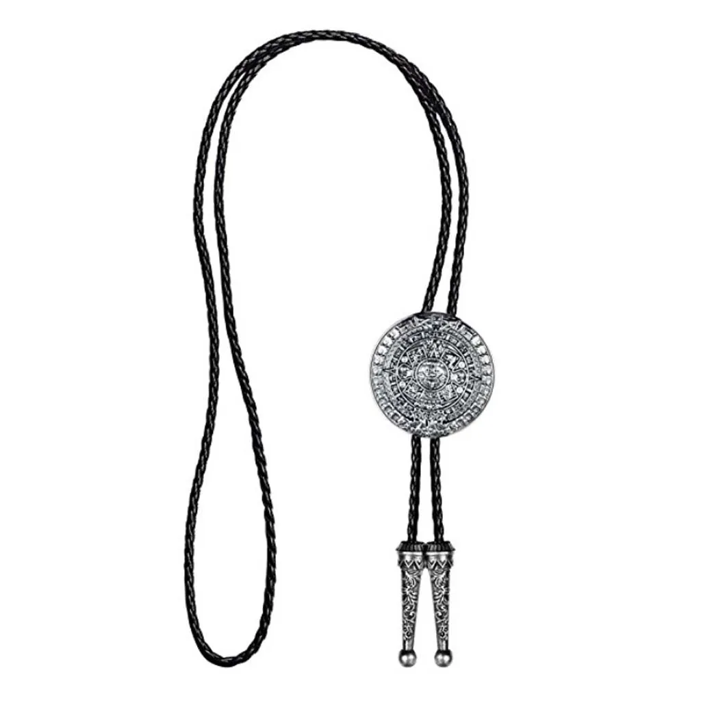 New Mexico Aztec Mayan Solar Calendar bolo Tie bolo Tie